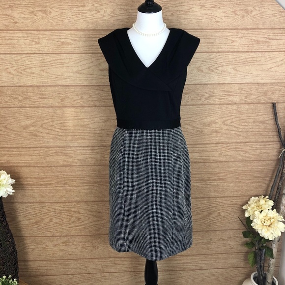 Tahari Dresses & Skirts - Tahari Tweed Skirt Black Career Dress